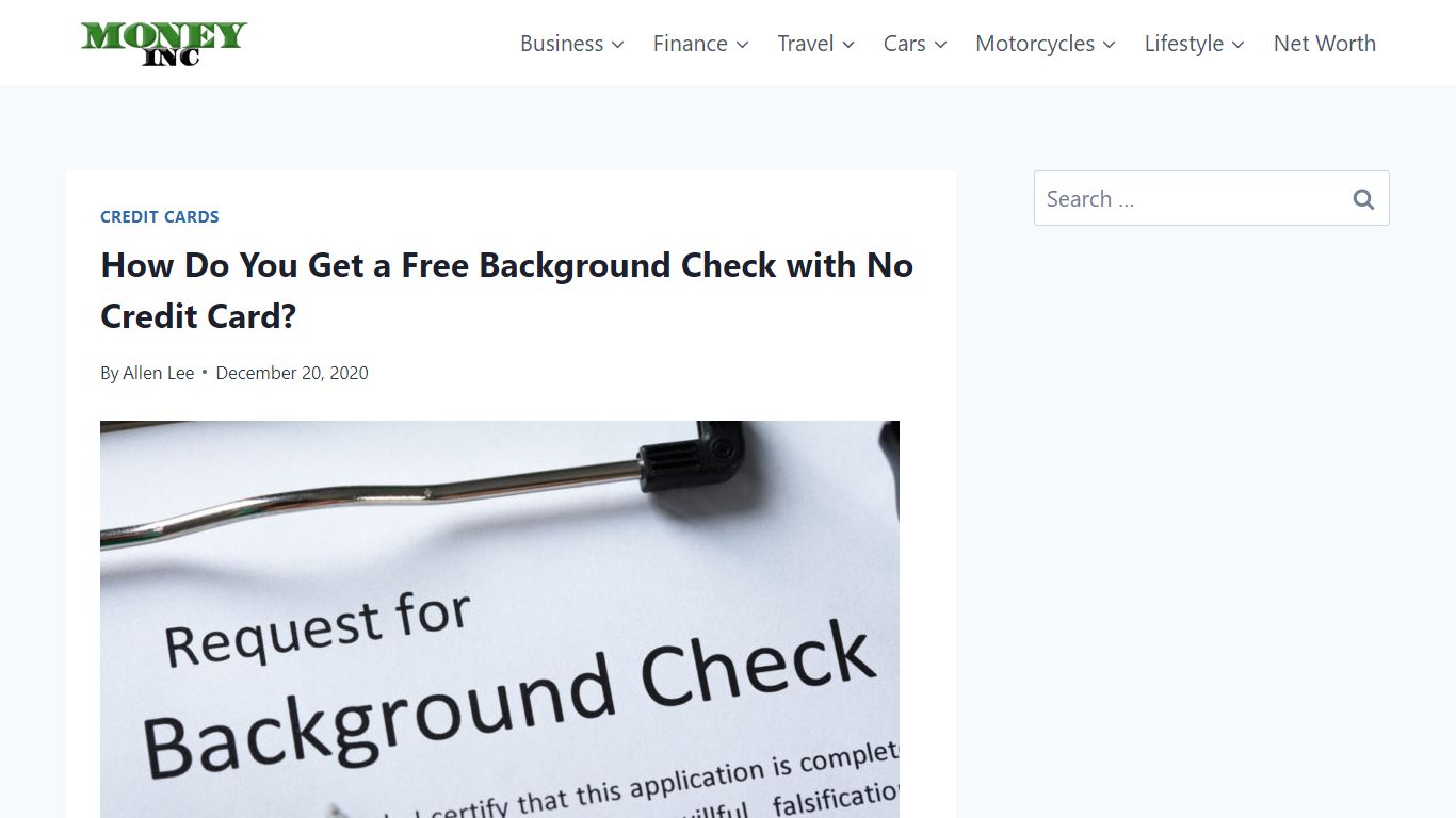 How Do You Get a Free Background Check with No Credit Card? - Money Inc